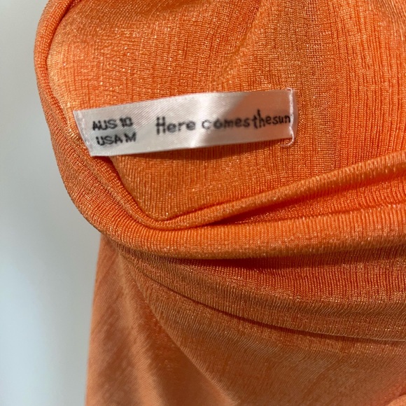 Selfie Leslie Orange Dress, Medium - Picture 3 of 3